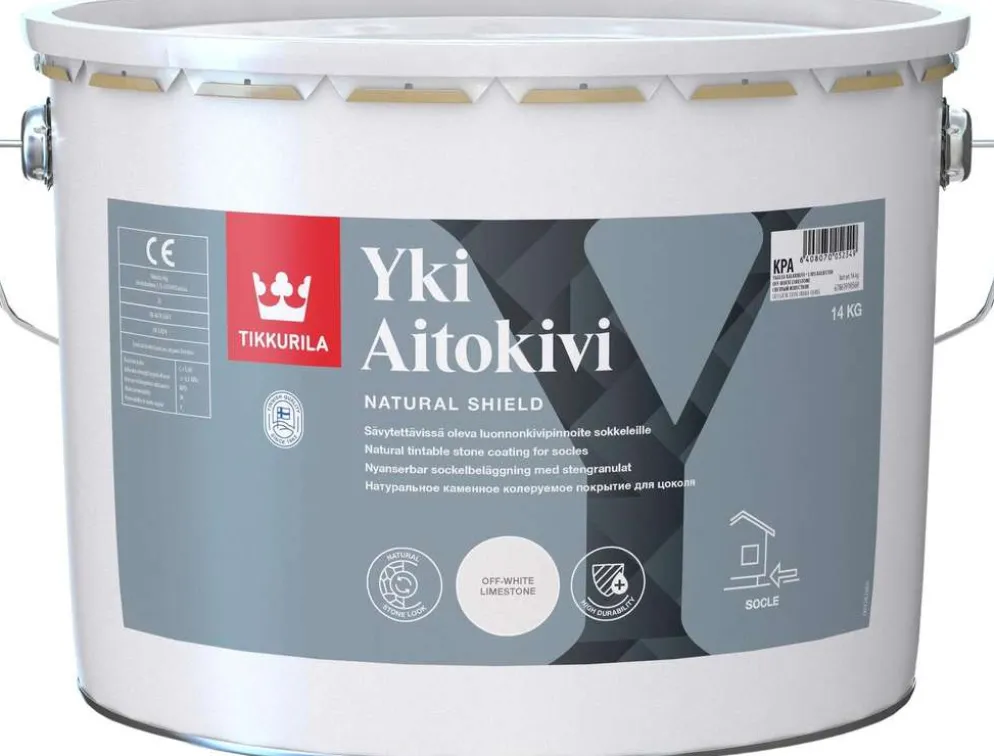 Tikkurila kivipinnoite Yki Aitokivi 14 kg KPA valkoinen sävytettävissä himmeä