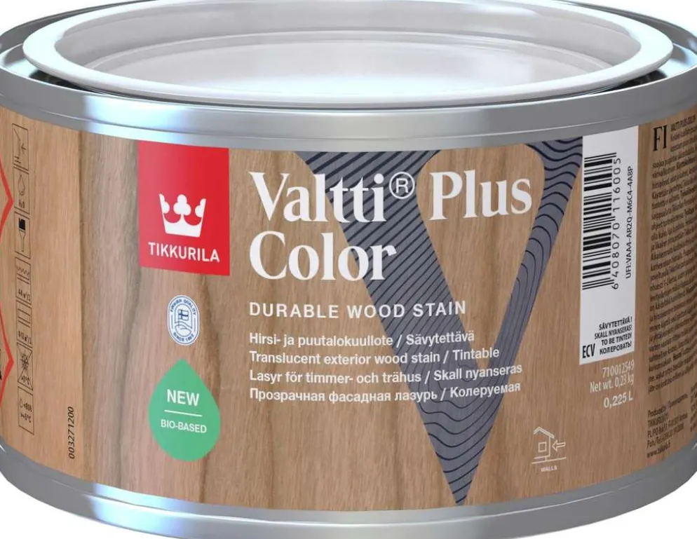 Tikkurila kuullote Valtti Plus Color 0,225 l ECV sävytettävä