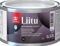 Tikkurila liitutaulumaali Liitu 0,33 l musta himmeä
