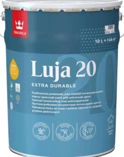 Tikkurila Luja 20 pintamaali 18l A valkoinen sävytettävissä puolihimmeä