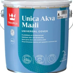Tikkurila ovi- ja ikkunamaali Unica Akva Maali 2,7 l C sävytettävä