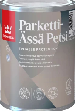 Tikkurila petsi Parketti-Ässä 0,9 l EP sävytettävissä