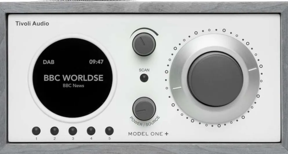 Tivoli Audio DAB+/FM-pöytäradio Model One+ harmaa/valkoinen