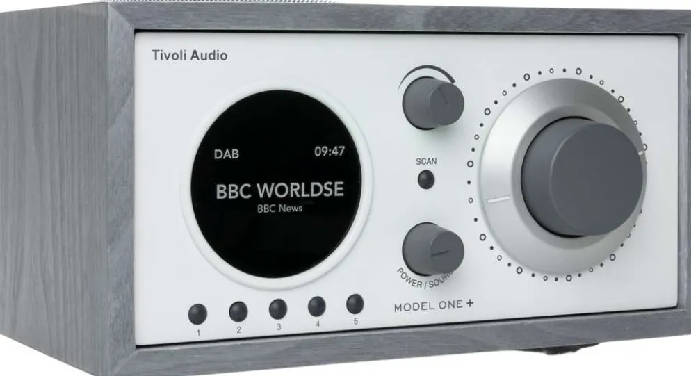 Tivoli Audio DAB+/FM-pöytäradio Model One+ harmaa/valkoinen