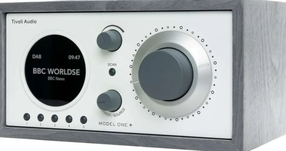 Tivoli Audio DAB+/FM-pöytäradio Model One+ harmaa/valkoinen