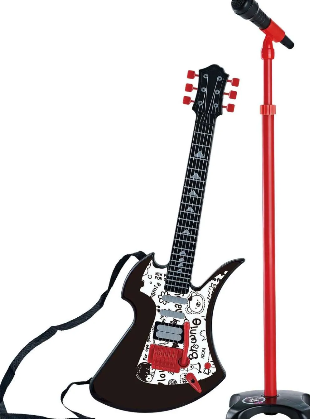 Toyrock rock-kitara ja mikrofoni