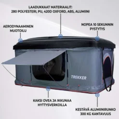 Trekker Kattoteltta Hut M, Harmaa