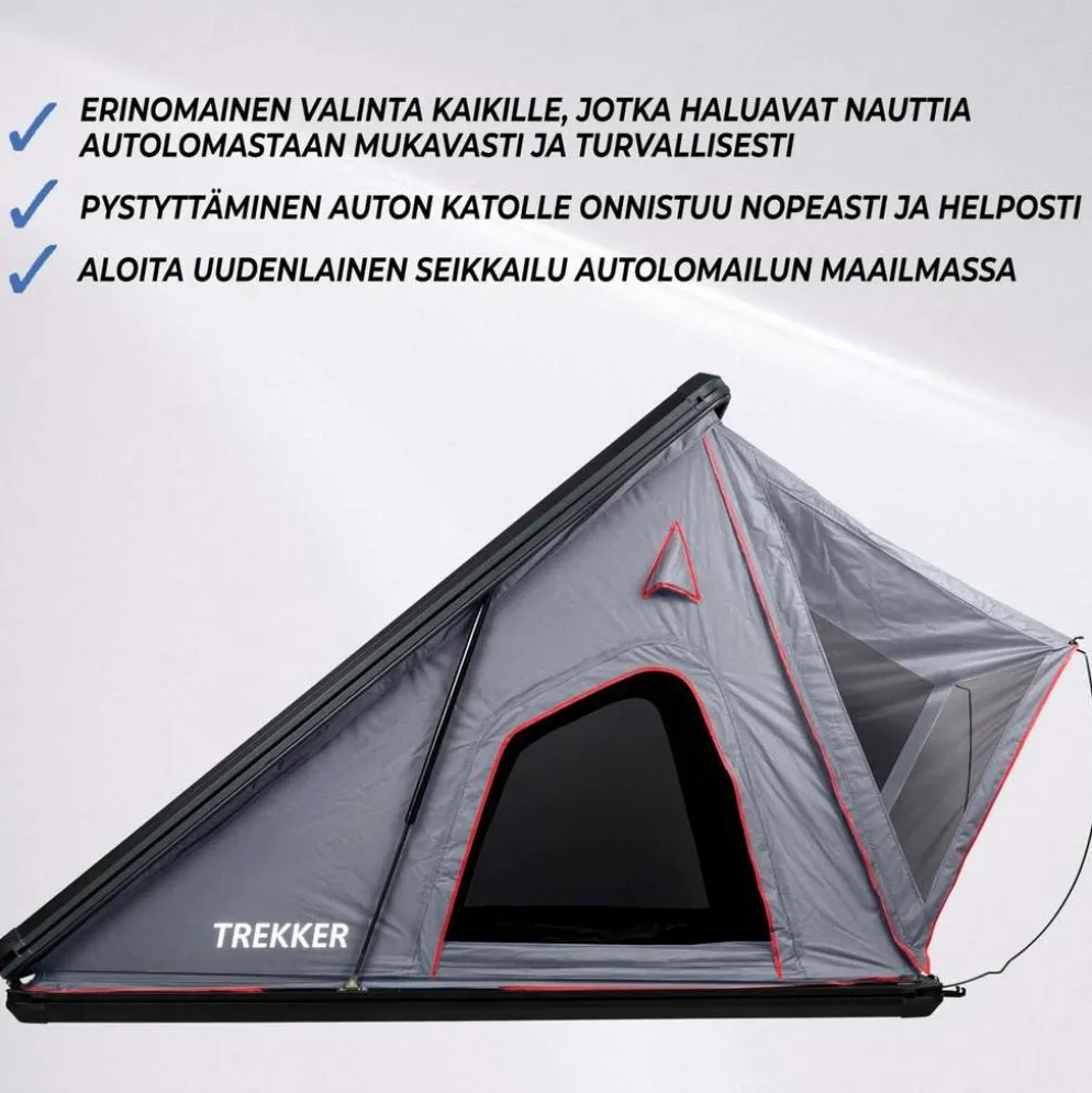 Trekker Kattoteltta Voyager M, Harmaa