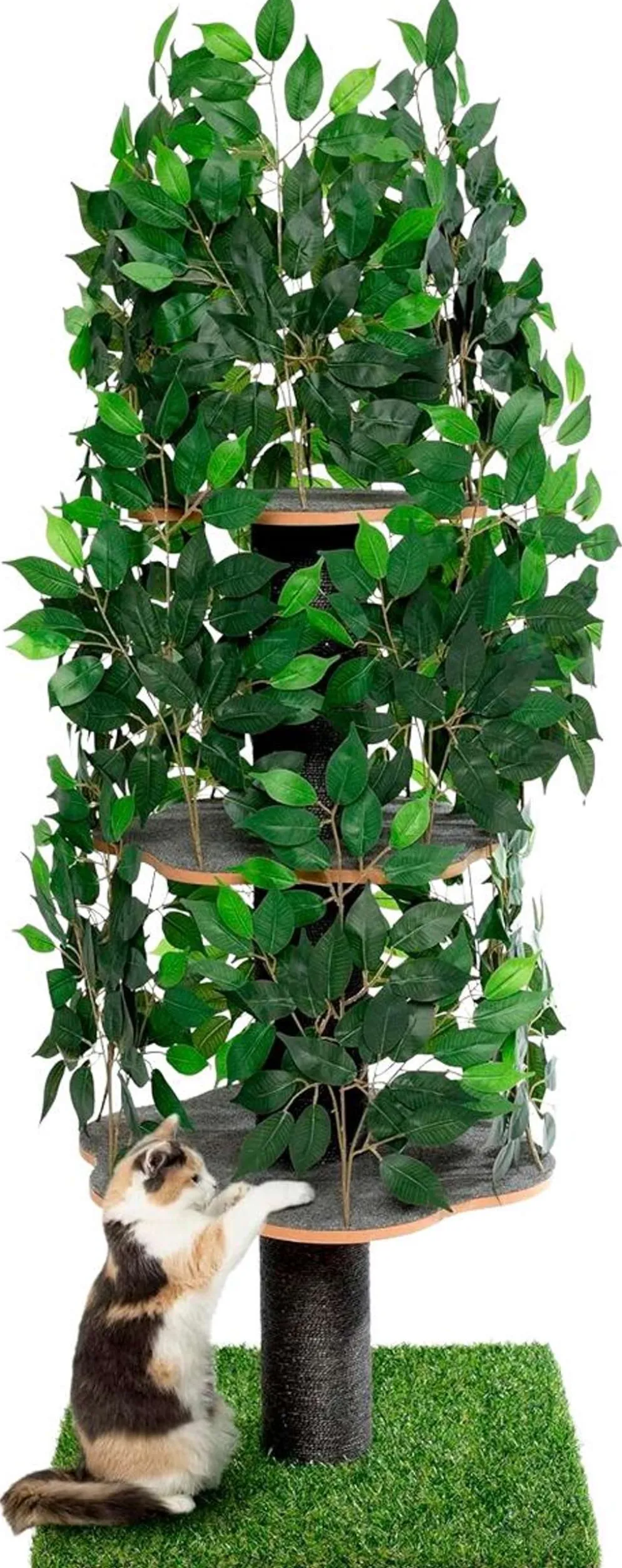 Trekker kissan kiipeilypuu Natural 150 cm vihreä