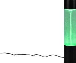 Trio LED-pöytävalaisin Tornado mattamusta RGB