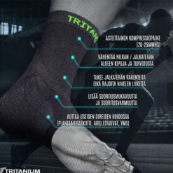 Tritanium eXtend High – Kompressionilkkatuki 1 kpl