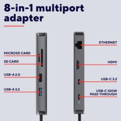 Trust Dalyx 8in1 adapteri