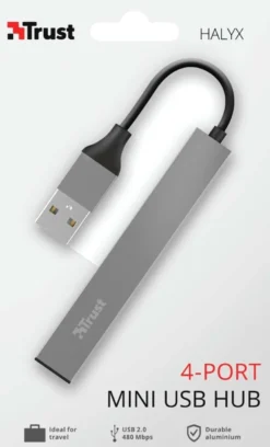 Trust 4-porttinen USB HUB Halyx