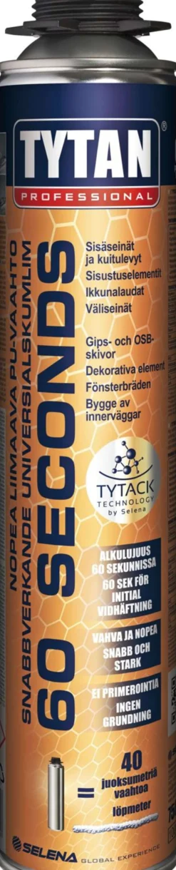 Tytan PU-liimavaahto 60 seconds 750 ml