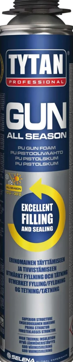 Tytan PU-pistoolivaahto Gun 750 ml all season