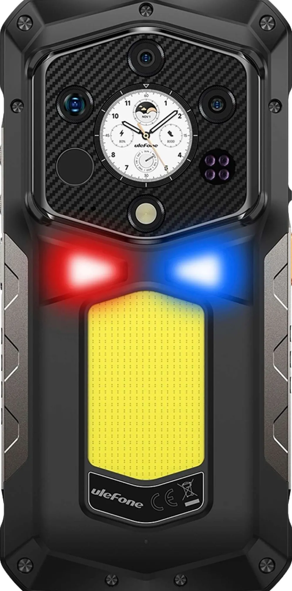 Ulefone Rugged-älypuhelin Armor 29 Pro Thermal Vision 5G 512 GB musta