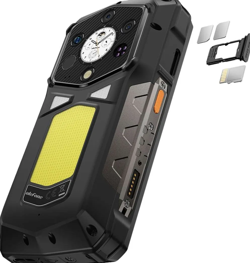 Ulefone Rugged-älypuhelin Armor 29 Pro Thermal Vision 5G 512 GB musta