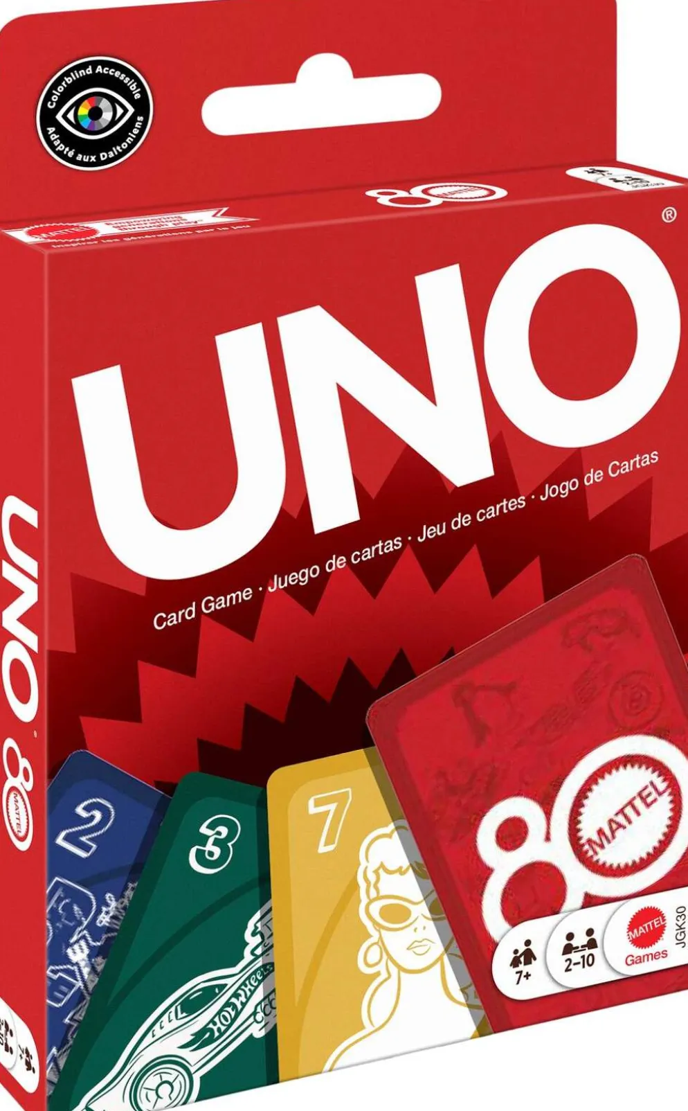 Uno-Korttipeli Mattel 80 V