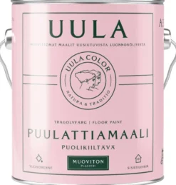 Uula puulattiamaali 2,7 l 00 valkoinen sävytettävissä puolikiiltävä
