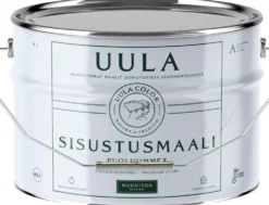 Uula sisustusmaali 9 l A valkoinen sävytettävissä puolihimmeä