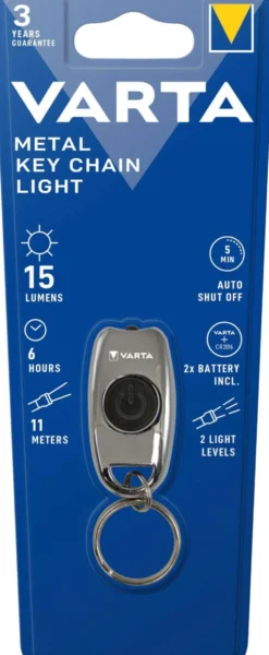 Varta Metal Key Chain avaimenperätaskulamppu