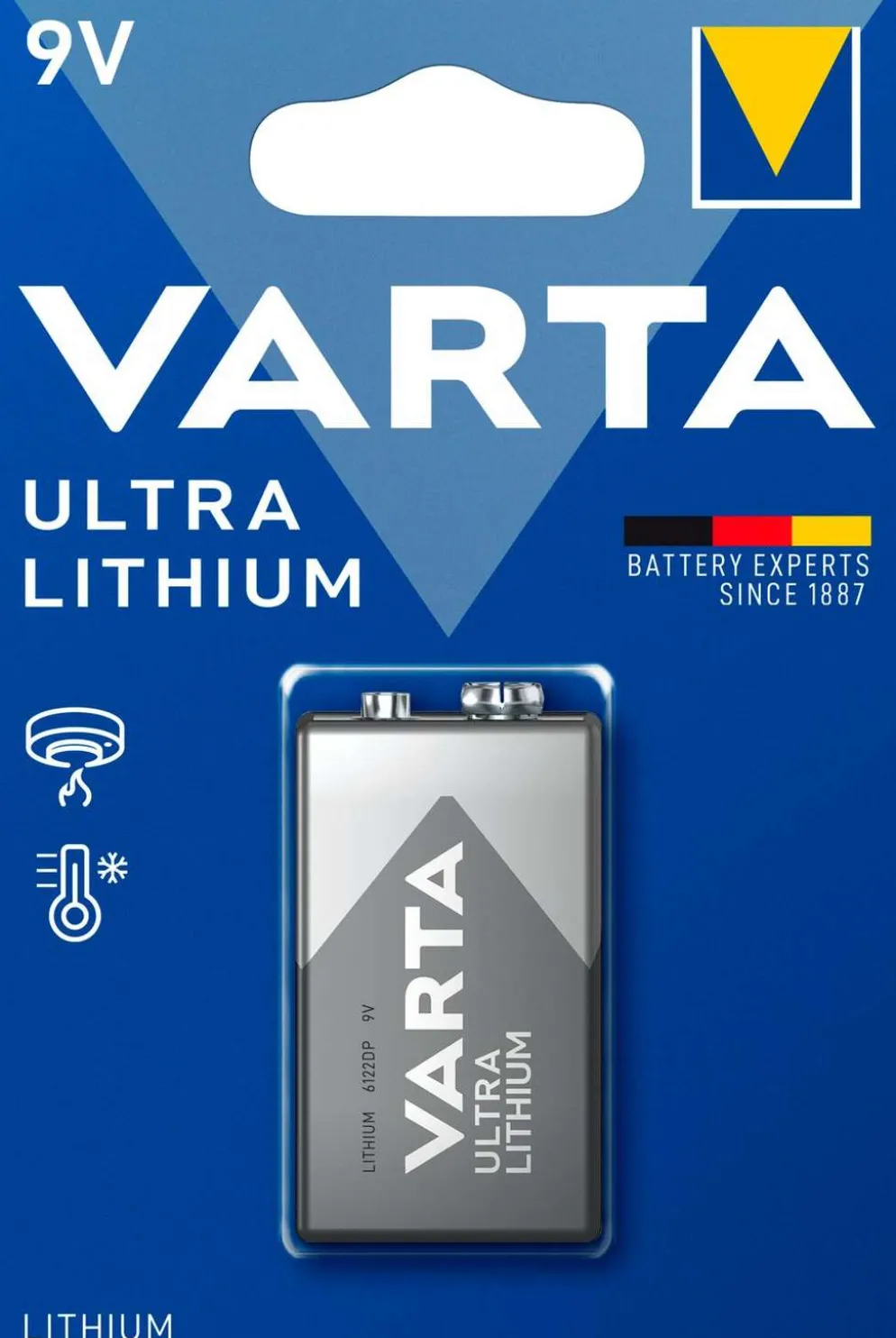 Varta ultra lithium 9v paristo
