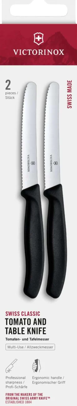 Victorinox tomaattiveitsi 11 cm 2 kpl musta