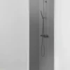Vihtan suihkuseinä Pisara 1 kiinteä 80 cm harmaa, matta profiili