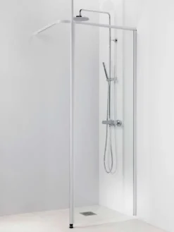 Vihtan suihkuverhokisko 900x900mm kaareva matta alumiini
