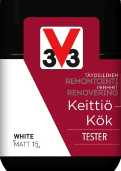V33 Remontointimaali keittiö tester 75ml White matt