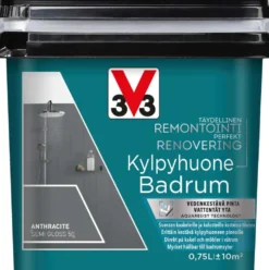V33 Remontointimaali kylpyhuone 750ml Anthracite