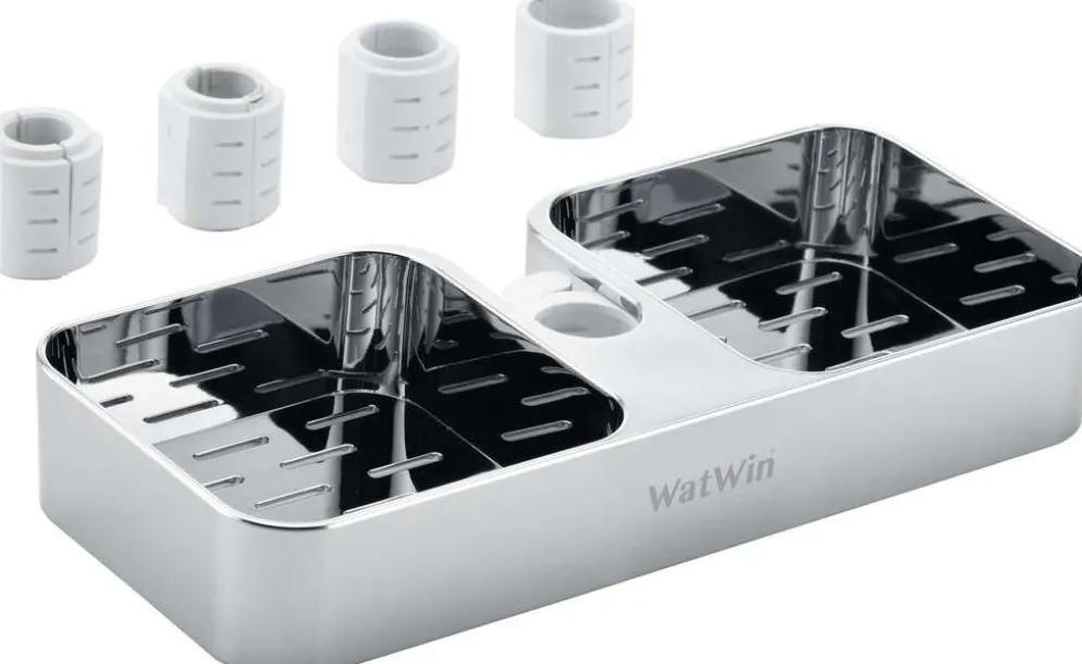 WatWin Flex Suihkutangon hylly Ø18-25 Kromi