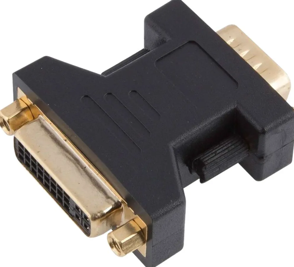 Wave Adapteri, VGA uros - DVI naaras, Musta