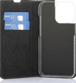 Wave Book Case, Apple iPhone 13 Pro, Ruusukulta