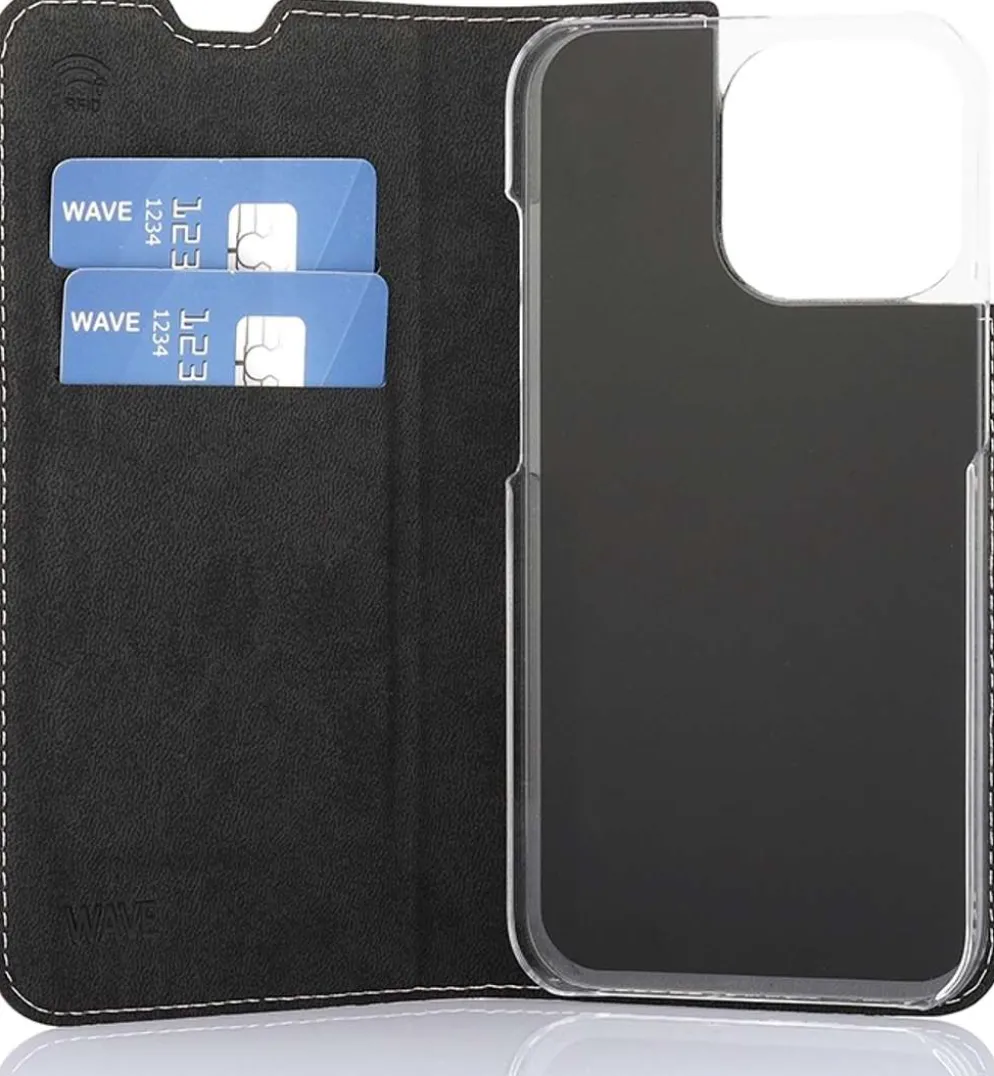 Wave Book Case, Apple iPhone 13 Pro, Ruusukulta