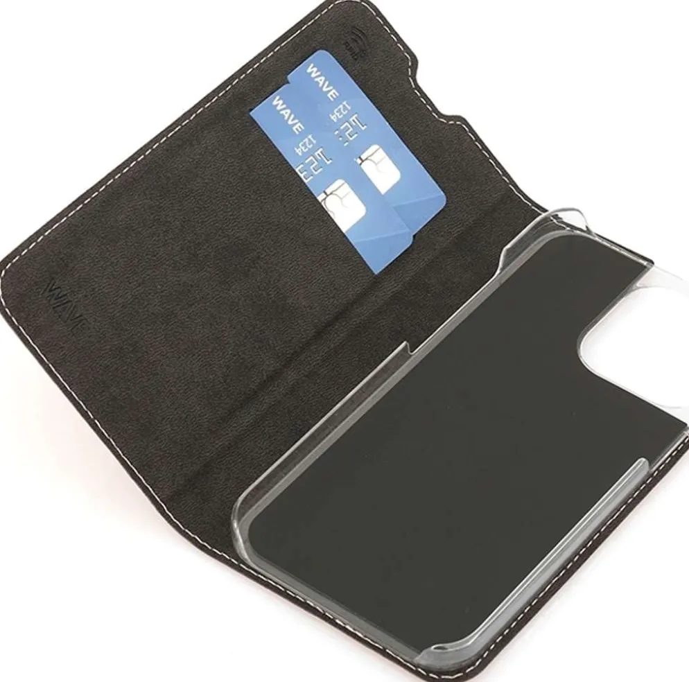 Wave Book Case, Apple iPhone 13 Pro, Ruusukulta