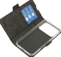 Wave Book Case, Honor 600/Honor 600 Pro, musta