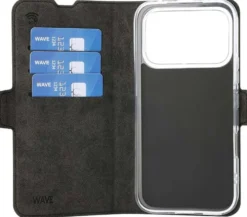 Wave Book Case, Honor 600/Honor 600 Pro, musta