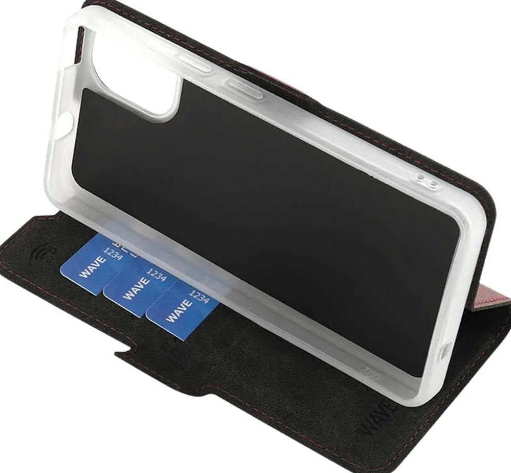Wave Book Case, Nokia C02, Smoky Sangria