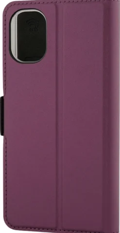 Wave Book Case, Nokia C02, Smoky Sangria