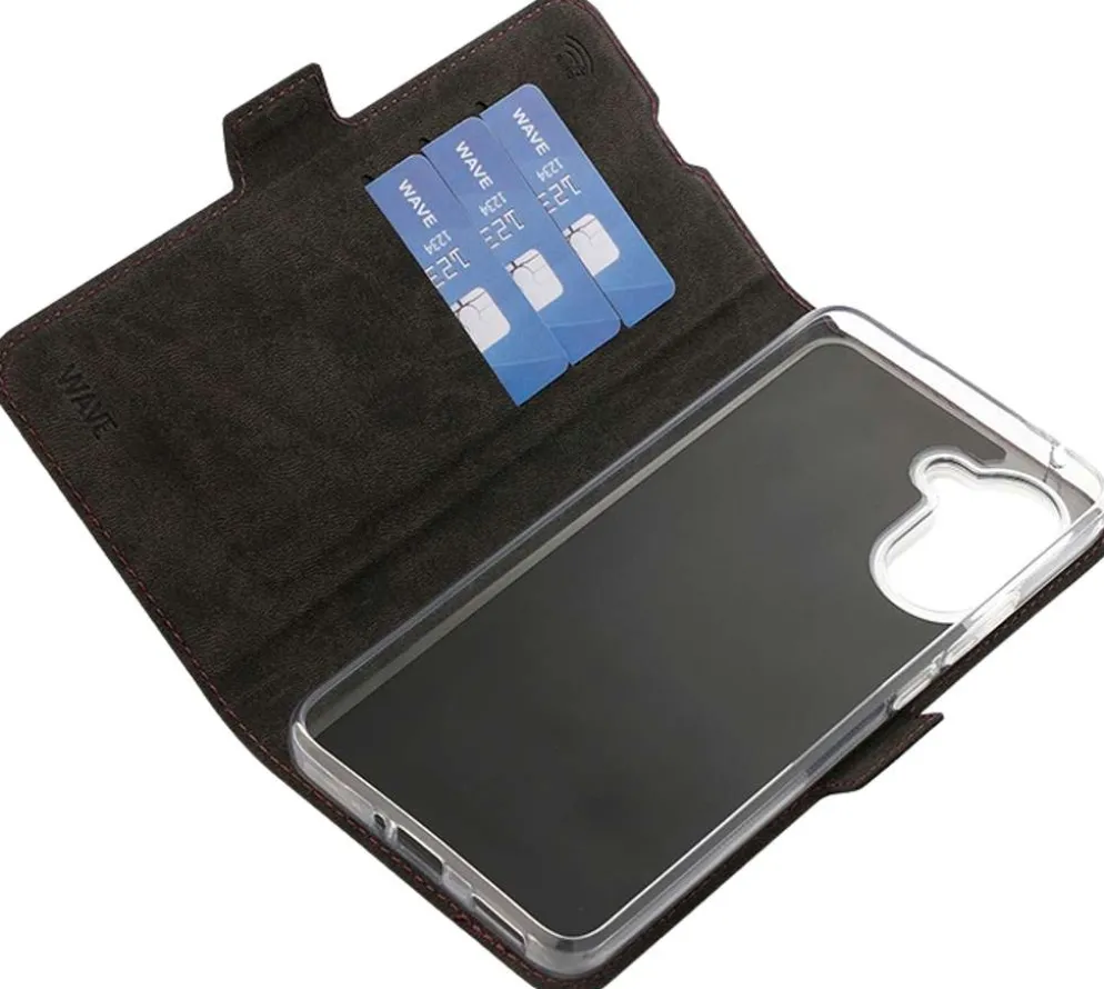 Wave Book Case, OnePlus Nord CE5 5G, Smoky Sangria