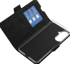 Wave Book Case, Samsung Galaxy A36 5G, Musta