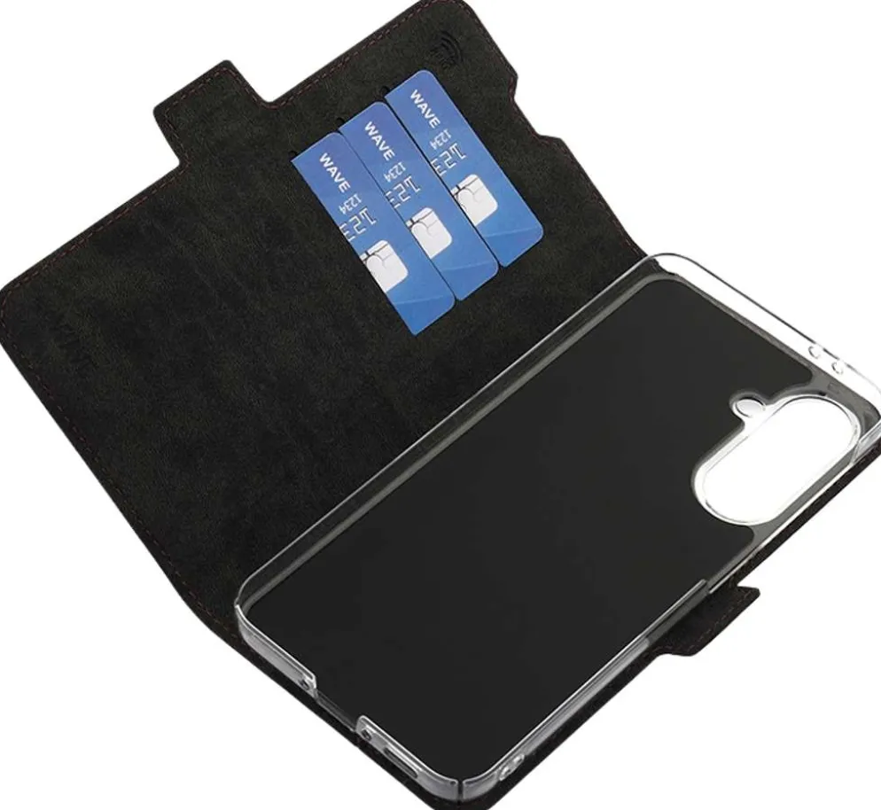 Wave Book Case, Samsung Galaxy A36 5G, Smoky Sangria