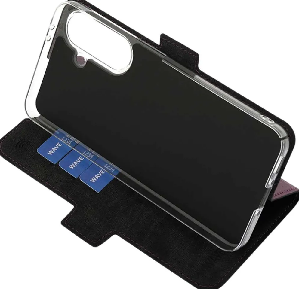 Wave Book Case, Samsung Galaxy A36 5G, Smoky Sangria