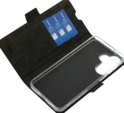 Wave Book Case, Samsung Galaxy A37 5G, Musta
