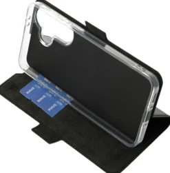Wave Book Case, Samsung Galaxy A37 5G, Musta