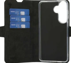 Wave Book Case, Samsung Galaxy S26+ 5G, Musta