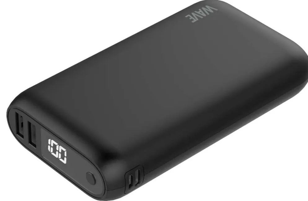 Wave Extrapower Lisävirta, 20000mAh, Musta