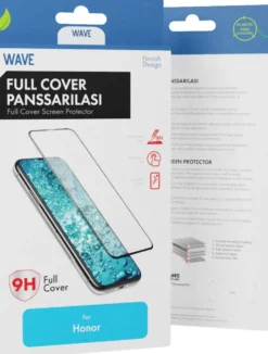 Wave Full Cover Panssarilasi, Honor X8 5G / Honor X6 / Honor 70 Lite 5G, Musta Kehys