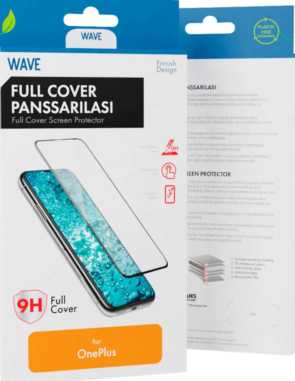 Wave Full Cover Panssarilasi, OnePlus Nord 3 5G / OnePlus Nord 4 5G, Musta Kehys